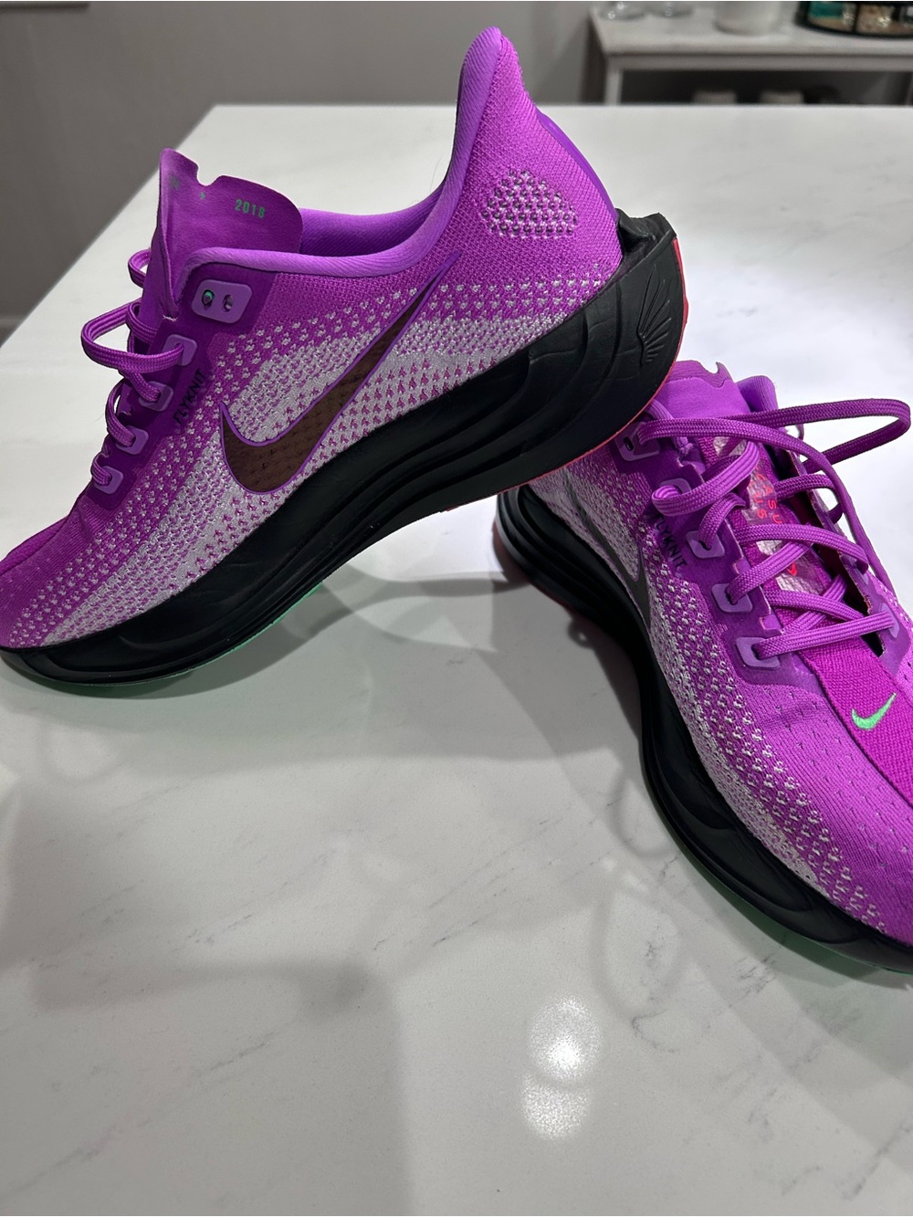 Nike Women’s Purple Pegasus Faith Running Shoes - Picture 2 of 6